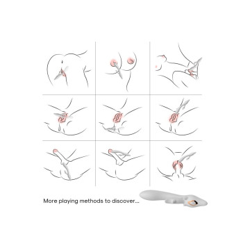 Armony - Elk Vibrador Rabbit Curvo Red | Vybes.it
