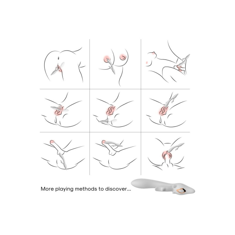 Armony - Elk Vibrador Rabbit Curvo Red | Vybes.it