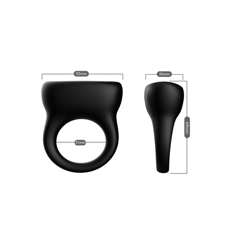 Armony - Anillo Vibrador Negro | Vybes.it