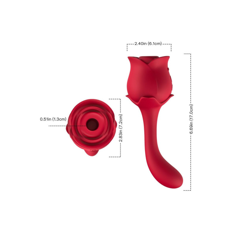 Armony - Roselover Succionador Clítoris & Estimulador Rojo |