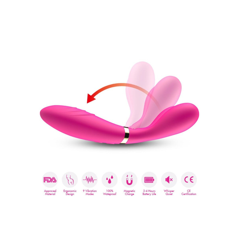 Armony - Y - Wand Massage & Vibrateur Double Tête Fuchsia | Vybes.it
