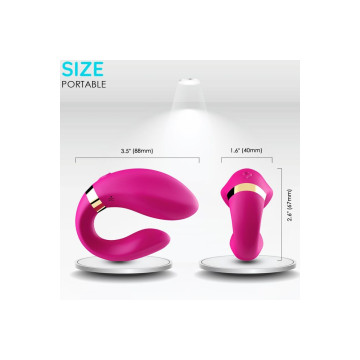 Armony - Vibrateur Croissant Pour Couples Télécommande Fuchsia |