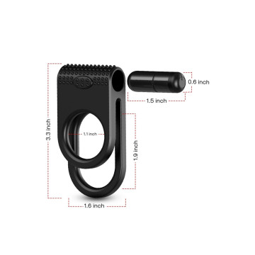ARMONY - TWINS DOPPEL-VIBRATORRING FÜR PAARE SCHWARZ - ARMONY FOR HIM…