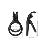 ARMONY - TENSY DOUBLE RABBIT RING BLACK - ARMONY FOR HIM - Cockrings…