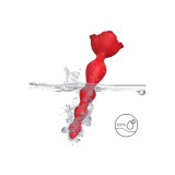 Armony - Rosa Vibrador Pagoda & Plug Anal Rojo | Vybes.it