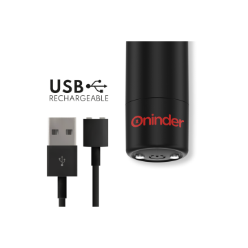 Oninder - Berlin Bullet Vibrator Schwarz 9 Modi 8,5 X 2 Cm