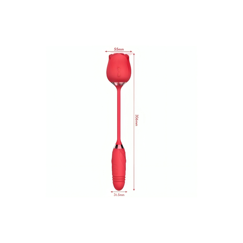 ARMONY - FLEUR DELIGHT SUÇANTE ET POUSSATRICE ROUGE - ARMONY STIMULAT…