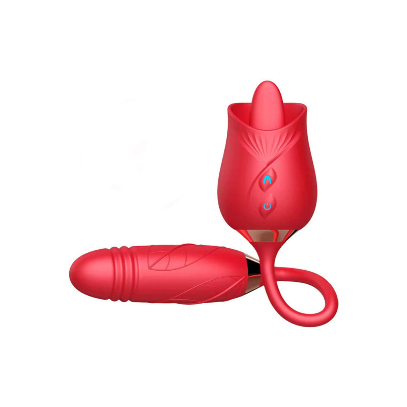 ARMONY - DELIGHT FLOWER VIBRATOR & THRUSTING WITH RED TONGUE - ARMONY…