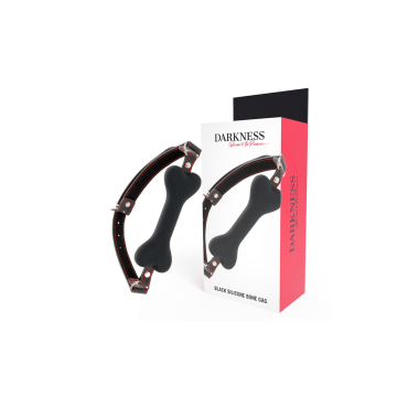 Darkness - Bâillon En Silicone Noir | Vybes.it