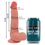 ROCKARMY - RANGER DILDO REALISTA DUAL DENSITY LIQUID SILICONE 22 CM -O- 3.6 CM