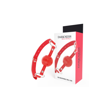DARKNESS - RED BREATHABLE GAG - DARKNESS BONDAGE - Gags