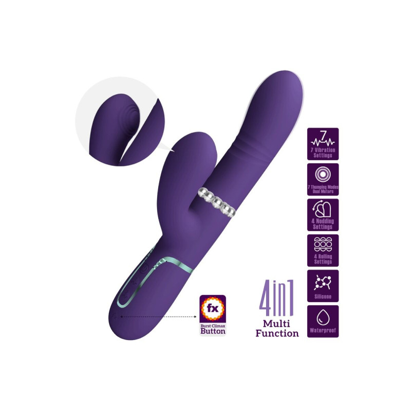 Pretty Love - Vibrador Punto G Multifunción Morado | Vybes.it