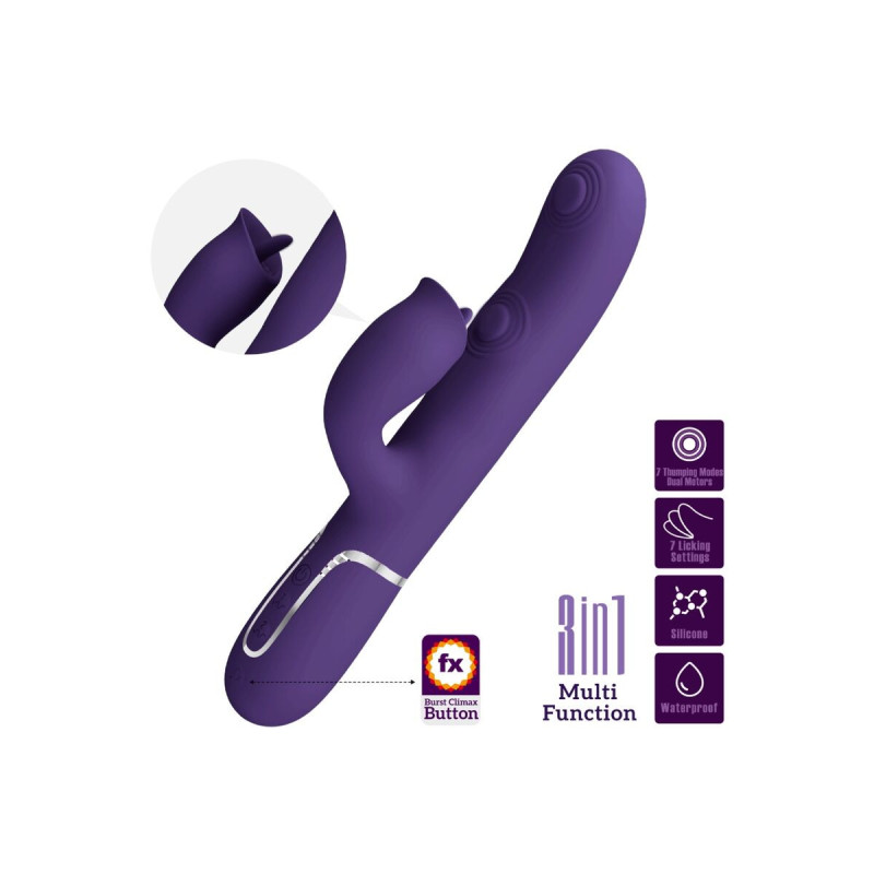 Pretty Love - Vibrateur Lapin À Lécher Violet | Vybes.it