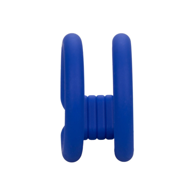 CALEXOTICS - ADMIRAL DUAL COCK CAGE BLAU - Cockringe ohne Vibration