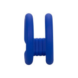 CALEXOTICS - ADMIRAL DUAL COCK CAGE BLUE - Cockrings without vibration