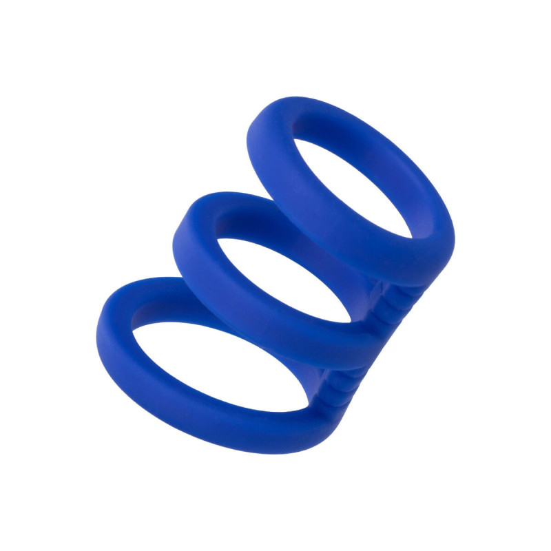 CALEXOTICS - ADMIRAL GABBIA TRIPLA BLU - Cockring senza vibrazione