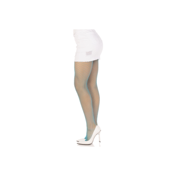 LEG AVENUE - COLLANT A RETE IN LYCRA BLU - LEG AVENUE HOSIERY - Calzi…