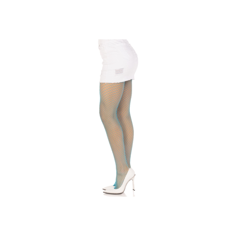 LEG AVENUE - COLLANTS RÉSILLE LYCRA BLEU - LEG AVENUE HOSIERY - Chaus…