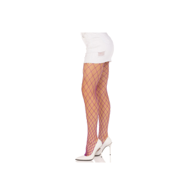 LEG AVENUE - DIAMOND FISHNNET STRUMPFHOSEN VIOLET - LEG AVENUE HOSIER…