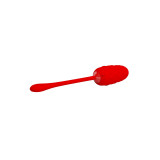Pretty Love - Huevo Vibrador Con Textura Marina Recargable Rojo |