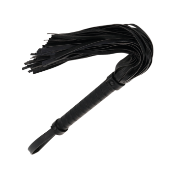 Darkness - Látigo Bondage Negro 42Cm Leather | Vybes.it