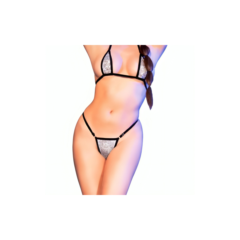 Chilirose - Cr 4660 Bikini Plateado S/M | Vybes.it