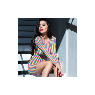 Chilirose - Cr 4334 Vestido Multicolor S/M | Vybes.it