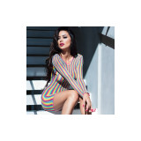 Chilirose - Cr 4334 Vestido Multicolor S/M | Vybes.it