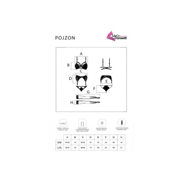 Livco Corsetti Fashion - Pojzon Lc 90670 Bh + Strumpfgürtel +