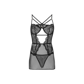 LIVCO CORSETTI FASHION - BARIRIN LC 90633 FALDA + PANTY NEGRO L/XL