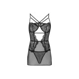 LIVCO CORSETTI FASHION - BARIRIN LC 90633 FALDA + PANTY NEGRO L/XL