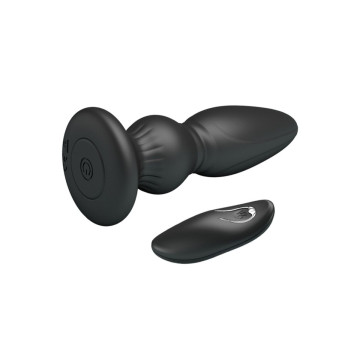 Mr Play - Puissant Vibrateur Télécommande Plug Anal Noir | Vybes.it