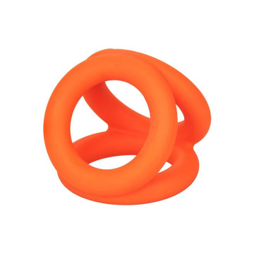 CALEXOTICS - ALPHA TRI-ANNEAU ORANGE - Cockrings sans vibration