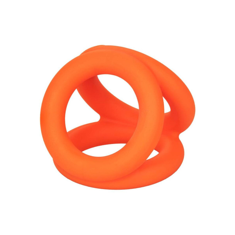 CALEXOTICS - ALPHA TRI-ANNEAU ORANGE - Cockrings sans vibration