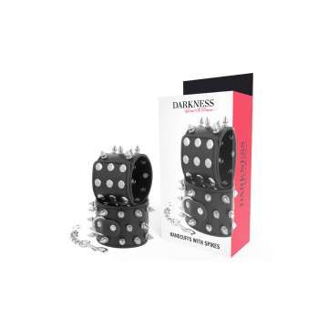 Darkness - Skulls And Bones Esposas Con Pinchos Negro | Vybes.it
