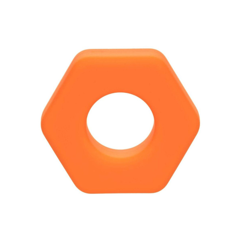 CALEXOTICS - ALPHA PROLONG SEXAGON RING ORANGE - Cockrings without vi…