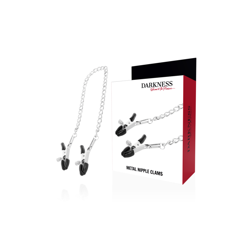 DARKNESS - EINSTELLBARE NIPPELKLEMMEN AUS METALL - DARKNESS SENSATION…