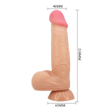 PRETTY LOVE - SLIDING SKIN SERIES DILDO REALÍSTICO CON VENTOSA PIEL DESLIZANTE 21.8 CM