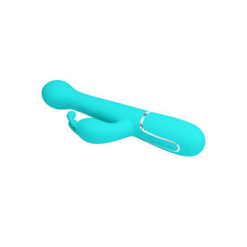 Pretty Love - Dejon Vibrador Rabbit 3 En 1 Multifunción Verde Agua