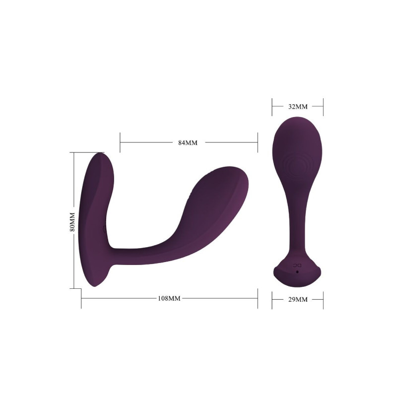 Pretty Love - Baird G - Spot 12 Vibraciones Recargable Lila App |