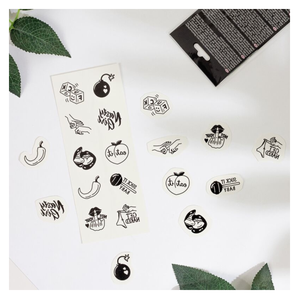 SECRET PLAY - SET DE 10 TATTOOS TEMPORALES SPICY COLLECTION