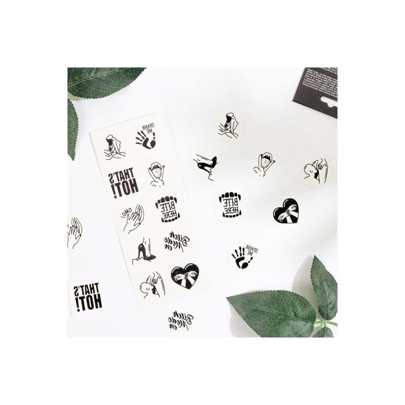 SECRET PLAY - SET MIT 10 TEMPORREN TATTOOS DER KINKY COLLECTION - SEC…