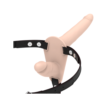 Fetish Submissive Harness - Doble Penetración Flesh | Vybes.it