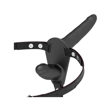 Fetish Submissive Harness - Doble Penetración Negro | Vybes.it