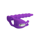Pretty Love - Blackney Anillo Pene Con Plug Vibrador Lila | Vybes.it