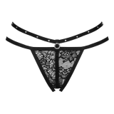 LIVCO CORSETTI FASHION - NOMADE TANGA CROTCHLESS NEGRO L/XL