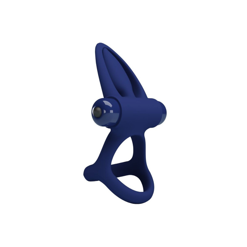 Pretty Love - Mat Doble Anillo Con Vibración & Estimulador Azul |
