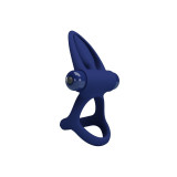 Pretty Love - Mat Doble Anillo Con Vibración & Estimulador Azul |