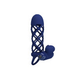 Pretty Love - Giann Anillo Vibrador Con Funda De Silicona Azul |