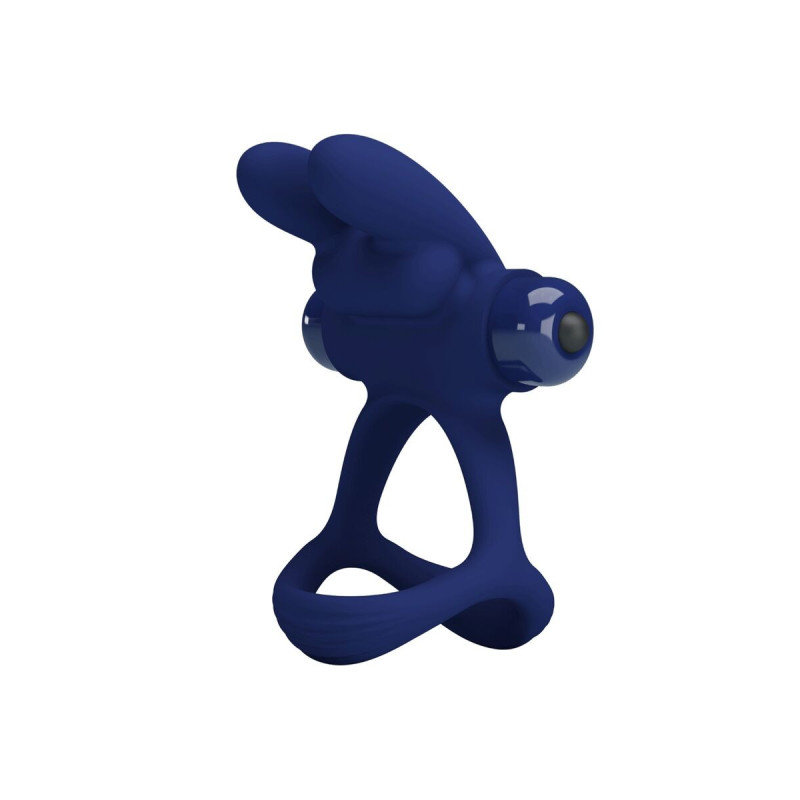Pretty Love - Francisco Doble Anillo Vibrador Rabbit Azul | Vybes.it